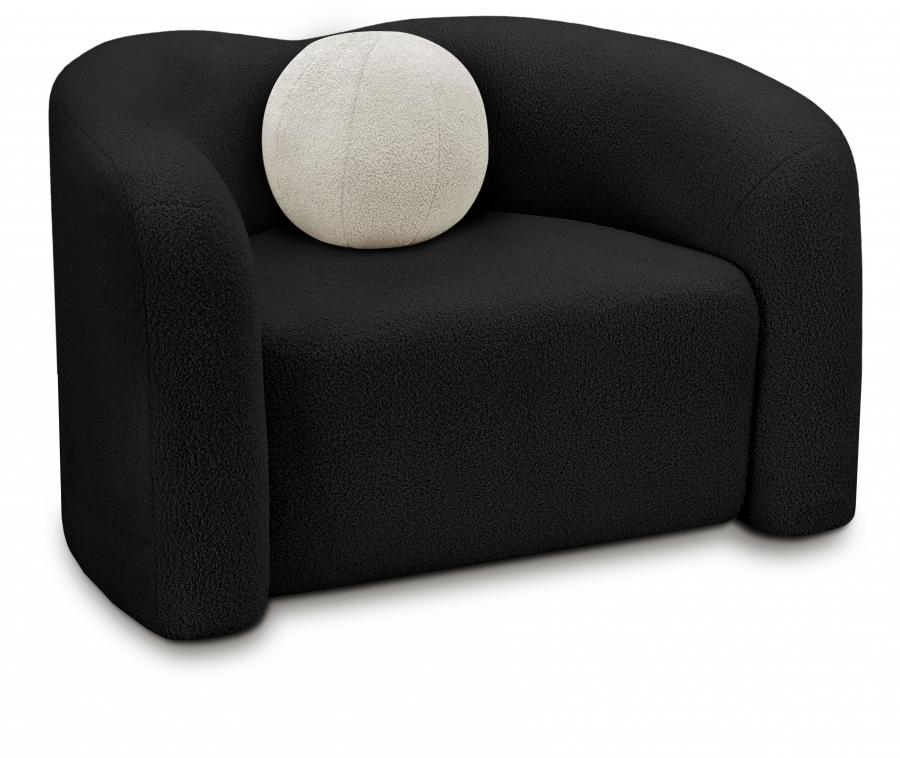 Contemporary Chair Kali Chair 186Black-C 186Black-C in Black Fabric