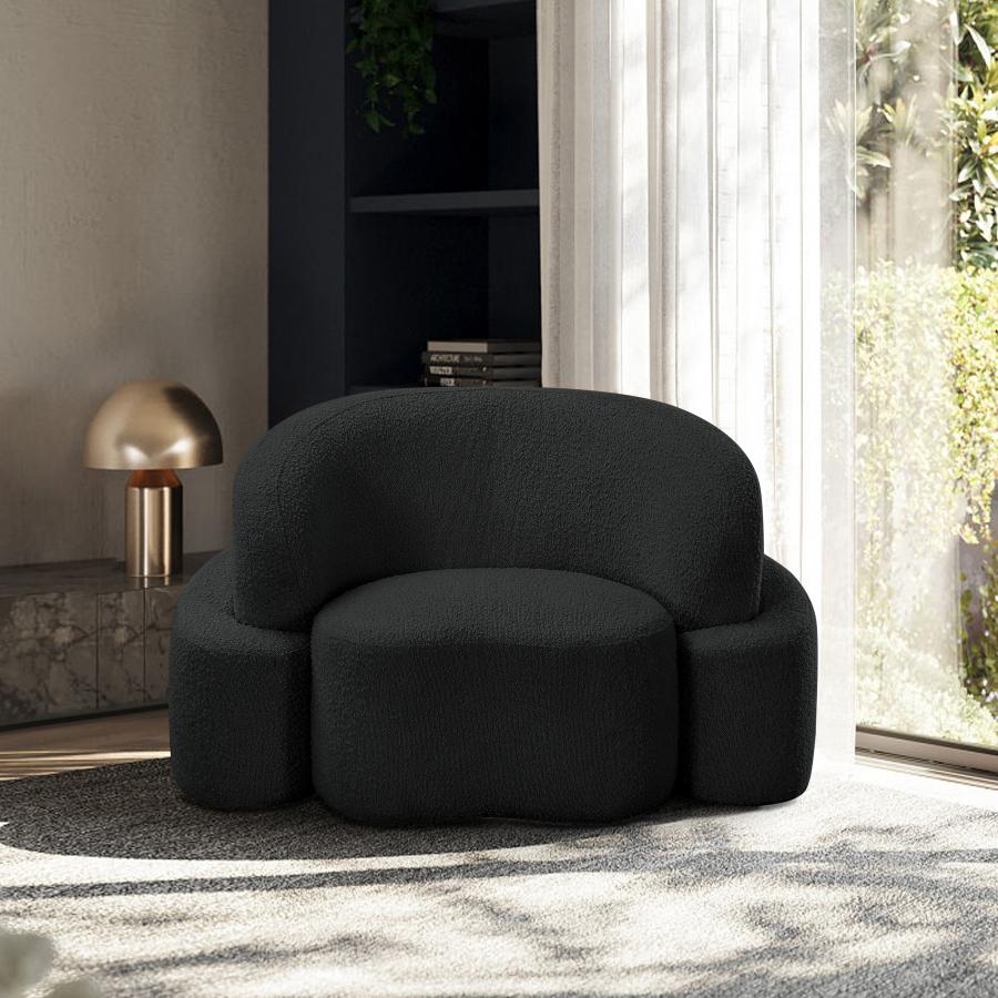 

    
Contemporary Black Eucalyptus Wood Chair Meridian Furniture Principessa 108Black-C
