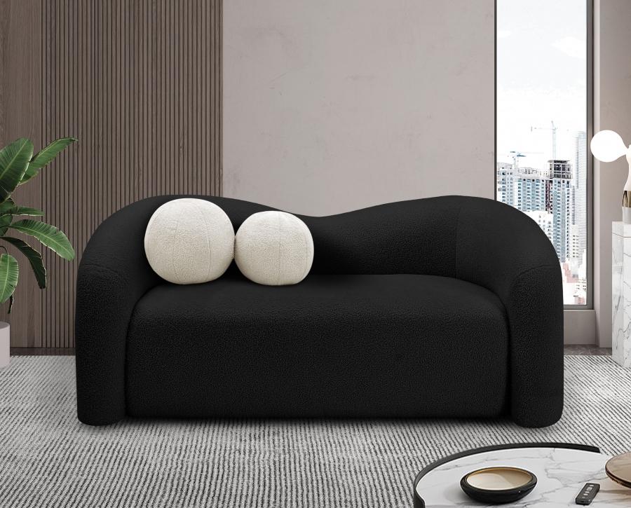 

    
 Photo  Contemporary Black Eucalyptus Wood Living Room Set 3PCS Meridian Furniture Kali 186Black-S-3PCS
