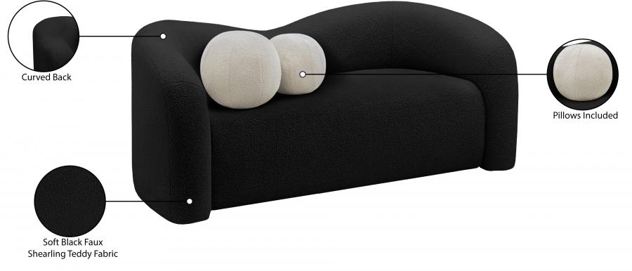 

                    
Buy Contemporary Black Eucalyptus Wood Loveseat Meridian Furniture Kali 186Black-L
