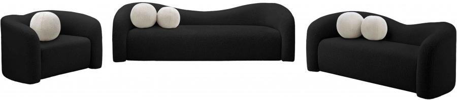 

    
 Order  Contemporary Black Eucalyptus Wood Sofa Meridian Furniture Kali 186Black-S
