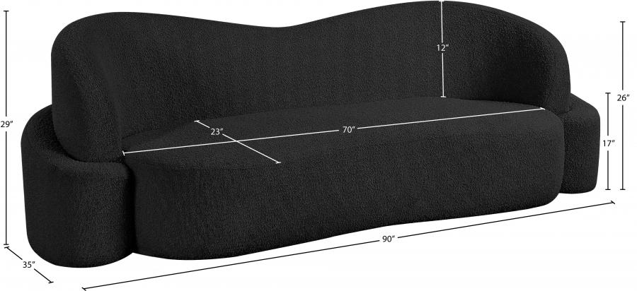

    
108Black-S Contemporary Black Eucalyptus Wood Sofa Meridian Furniture Principessa 108Black-S
