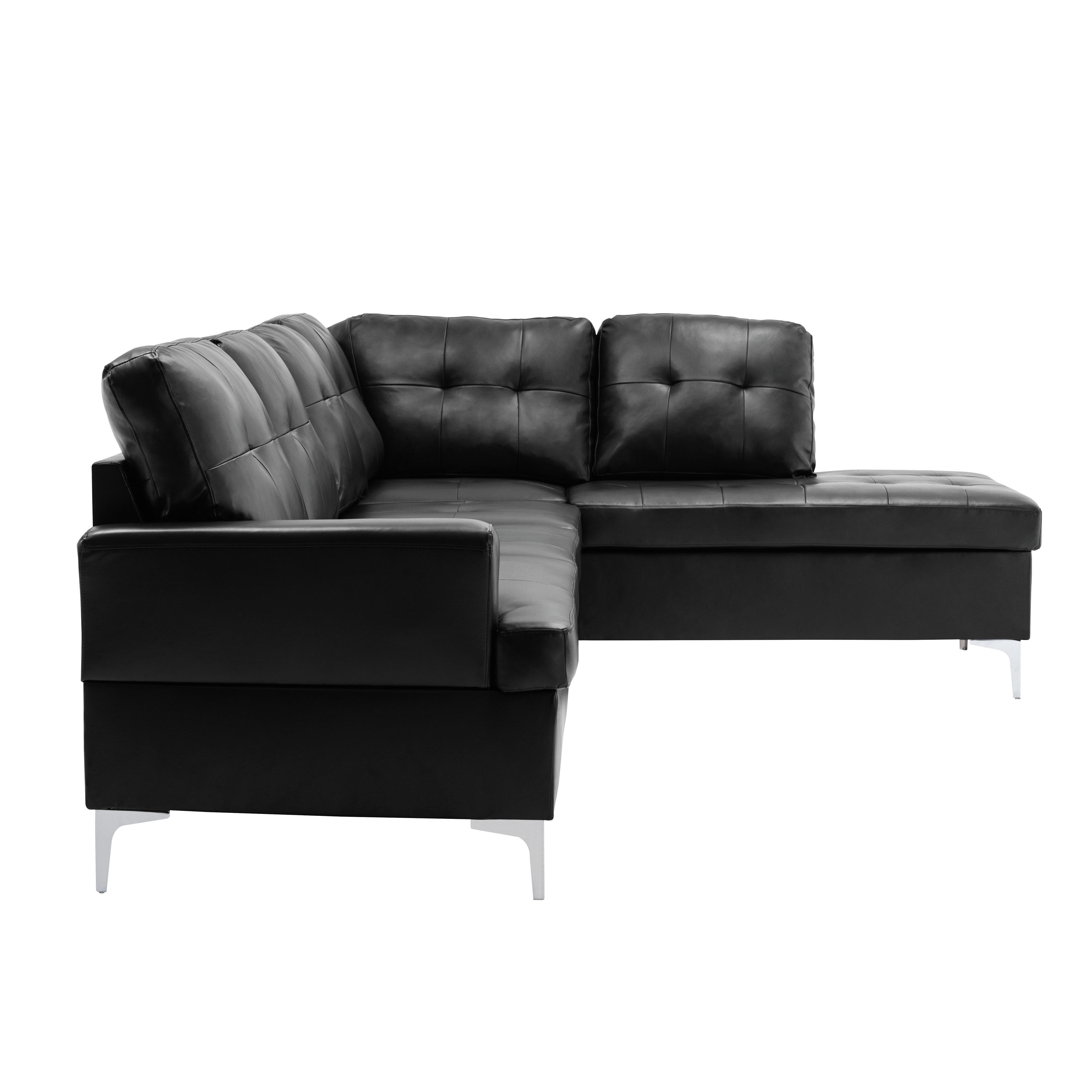 

                    
Homelegance 8378BLK*3 Barrington Sectional w/ Ottoman Black Faux Leather Purchase 
