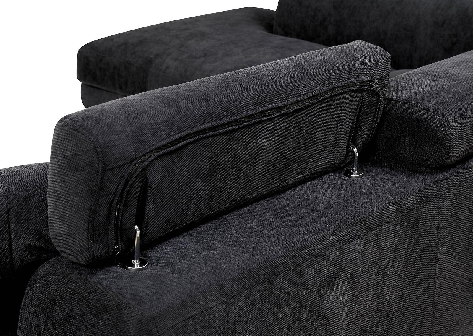 

    
CM6124BK Furniture of America Sectional Sofa
