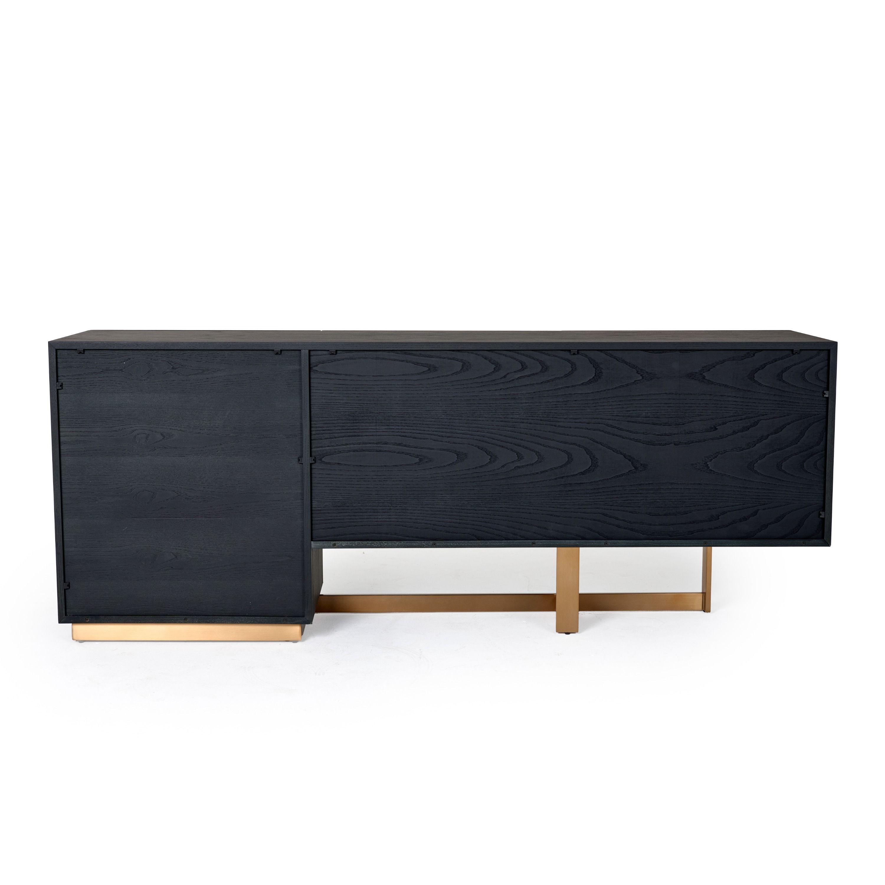 

    
Contemporary Black/Gold Ash Veneer Buffet VIG Furniture Modrest Tasha VGVCG2308-BUF
