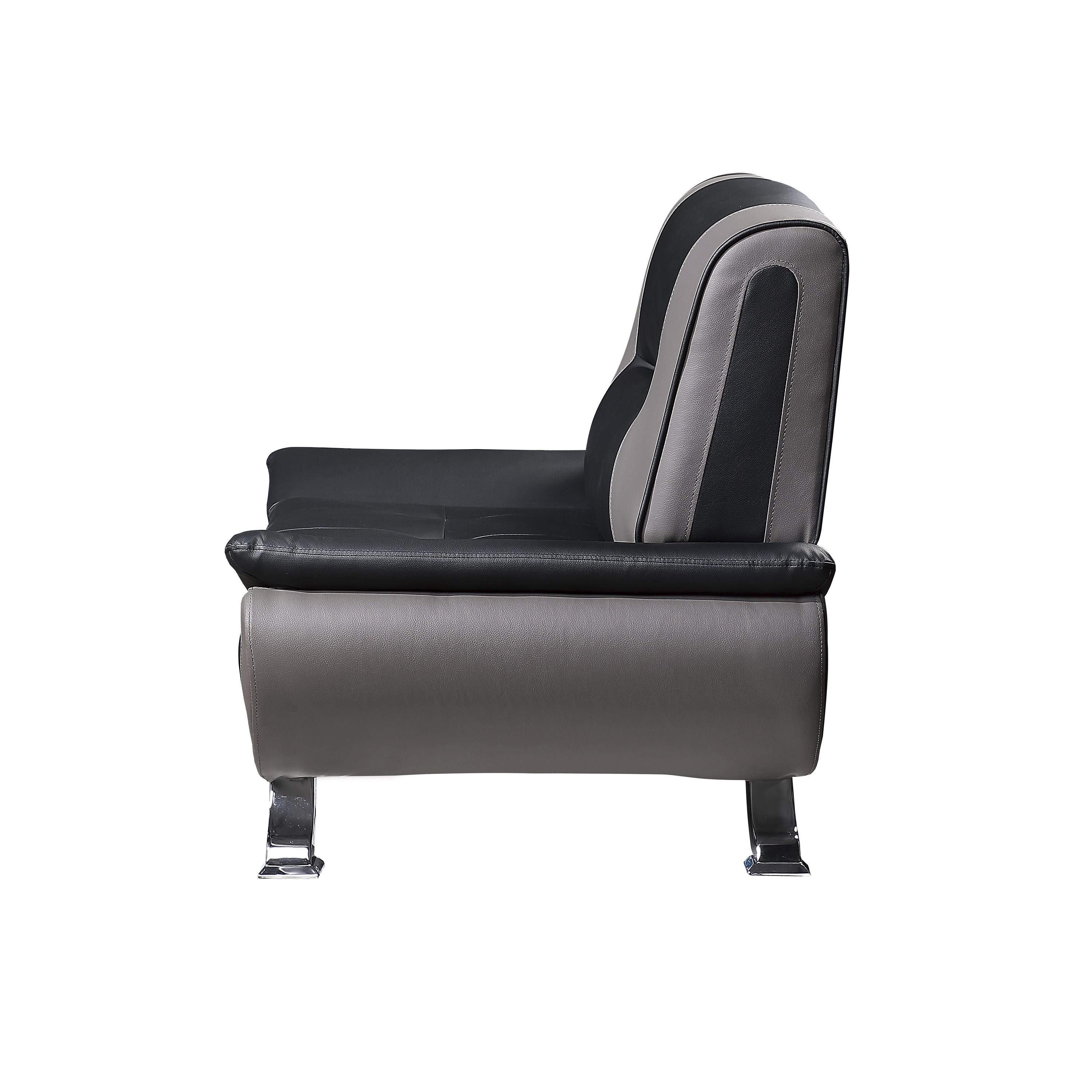 

    
Homelegance 8219BLK-1 Veloce Arm Chair Gray/Black 8219BLK-1
