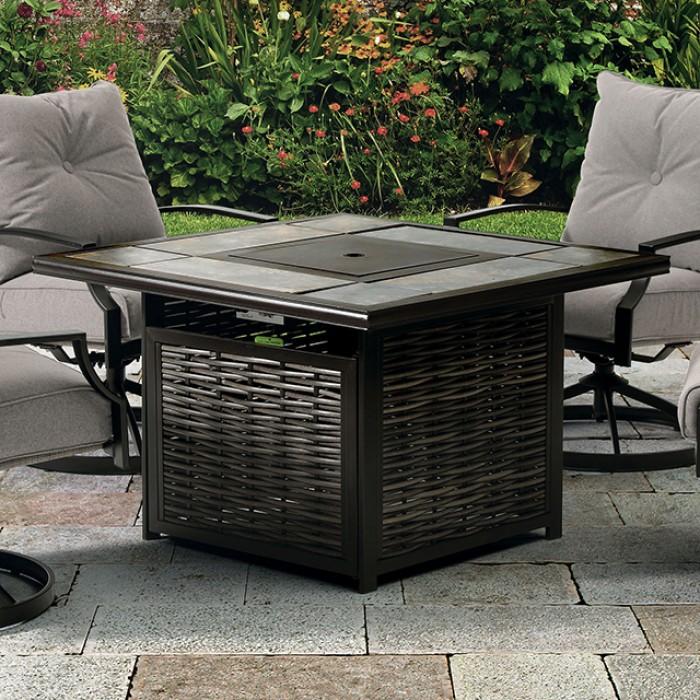 

    
Contemporary Black/Gray Steel Outdoor Swivel Arm Chair Set 4PCS Furniture of America Segovia GM-2014-4PK
