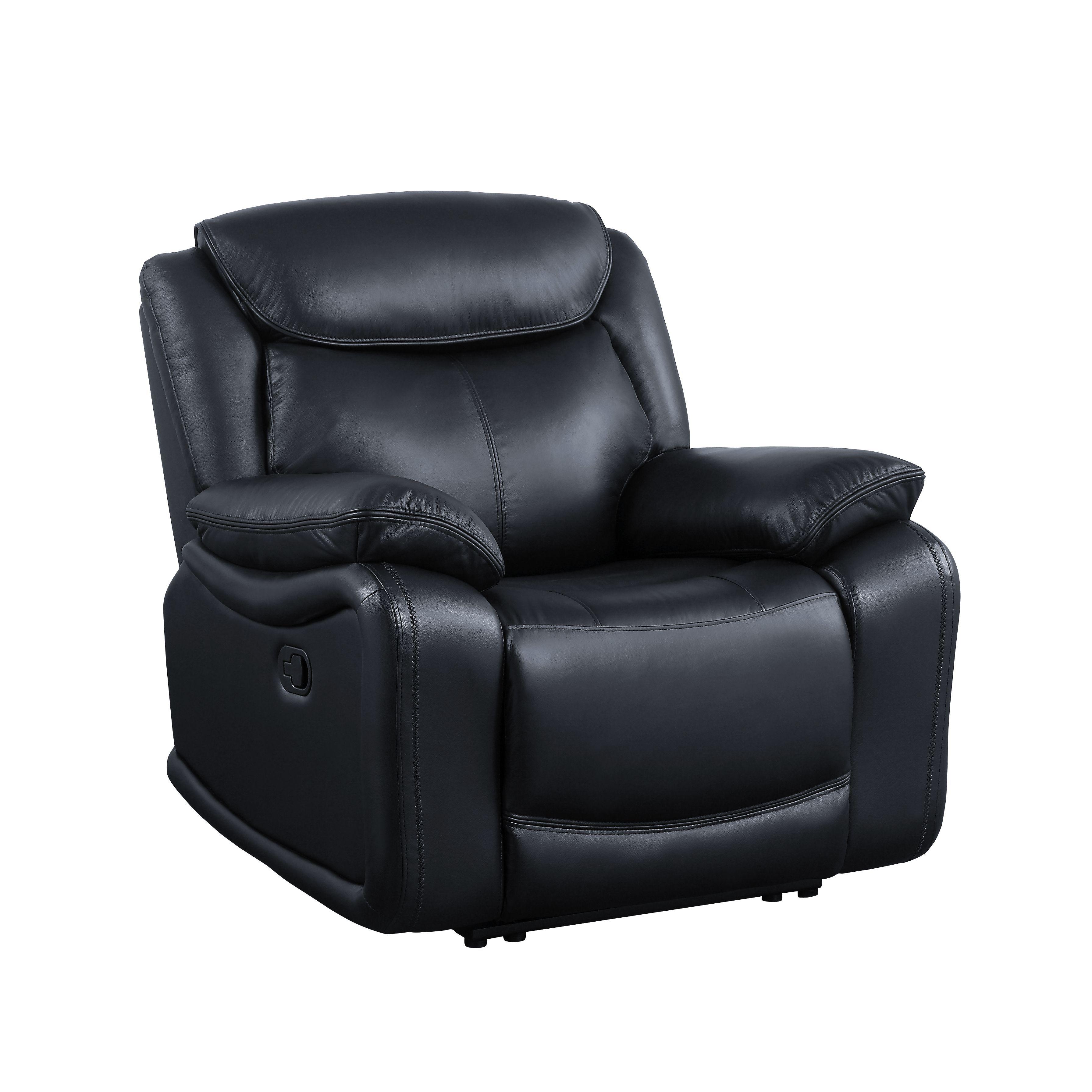 

    
Contemporary Black Leather Chair by Acme Ralorel LV00062
