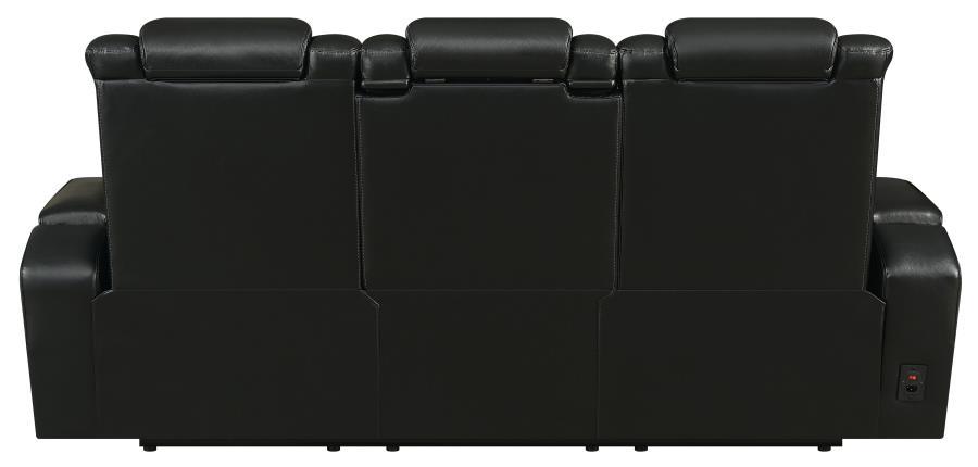 

    
609461PPI-S2 Contemporary Black Leather Power Sofa Set 2pcs Coaster 609461PPI-S2 Bismark
