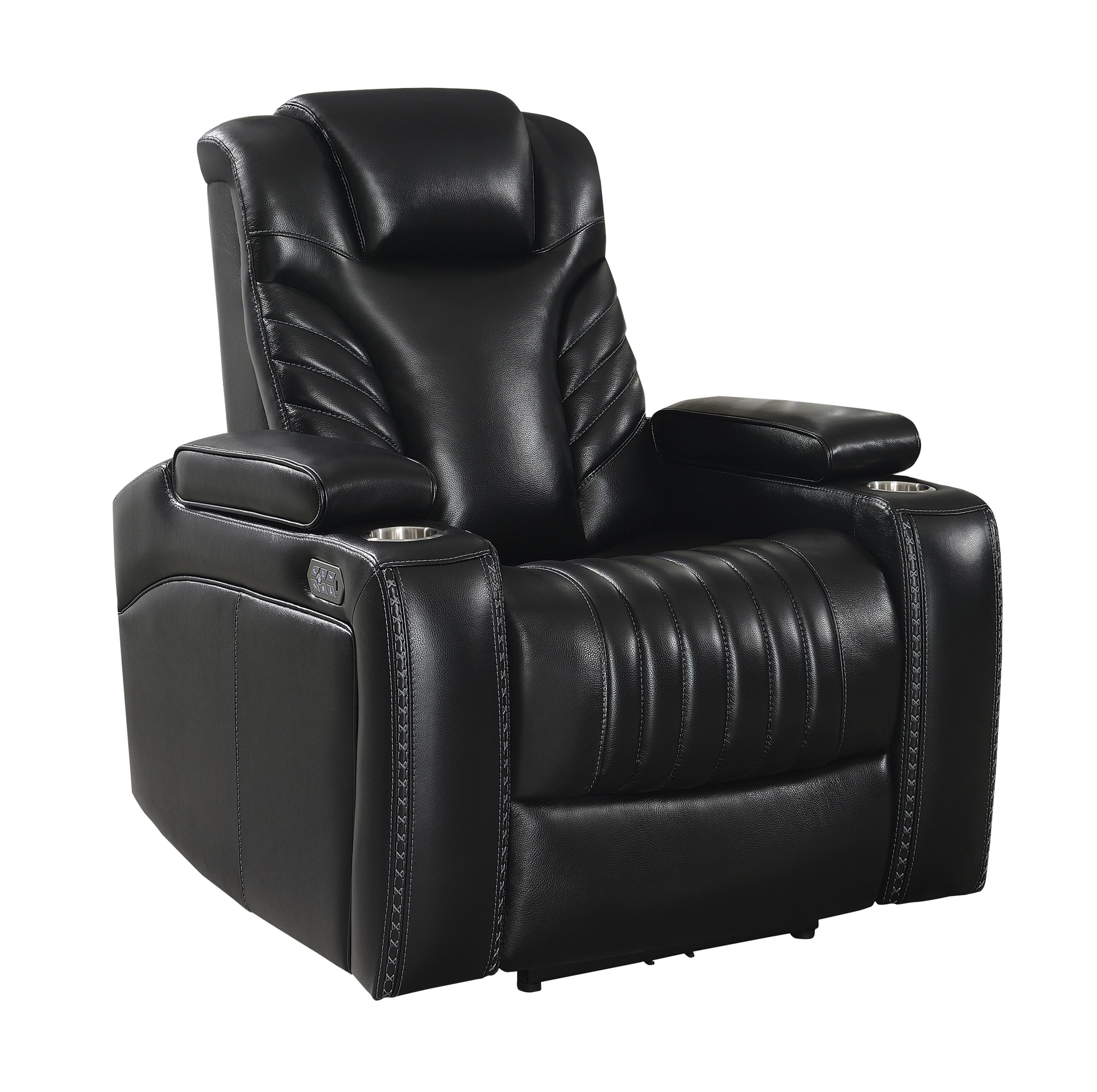 

                    
Coaster 609461PPI-S3 Bismark Power Sofa Set Black Leather Purchase 
