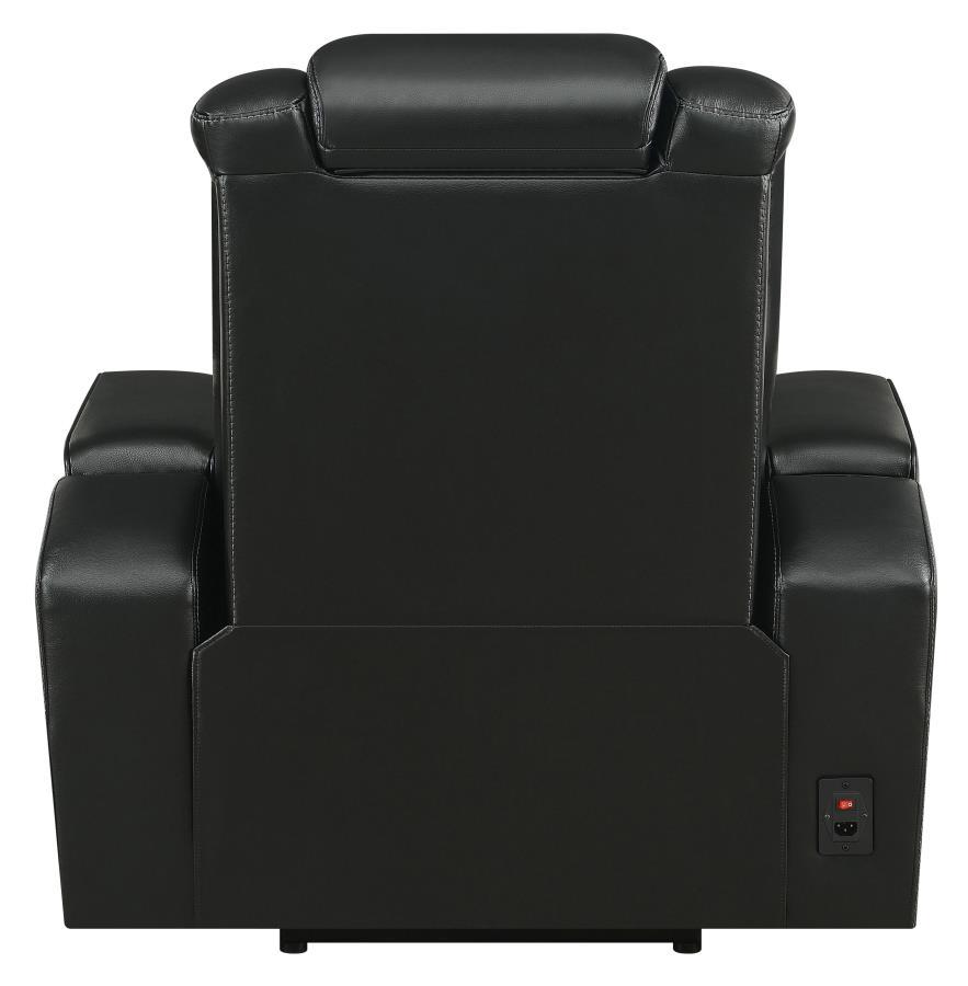

                    
Buy Contemporary Black Leather Power Sofa Set 3pcs Coaster 609461PPI-S3 Bismark

