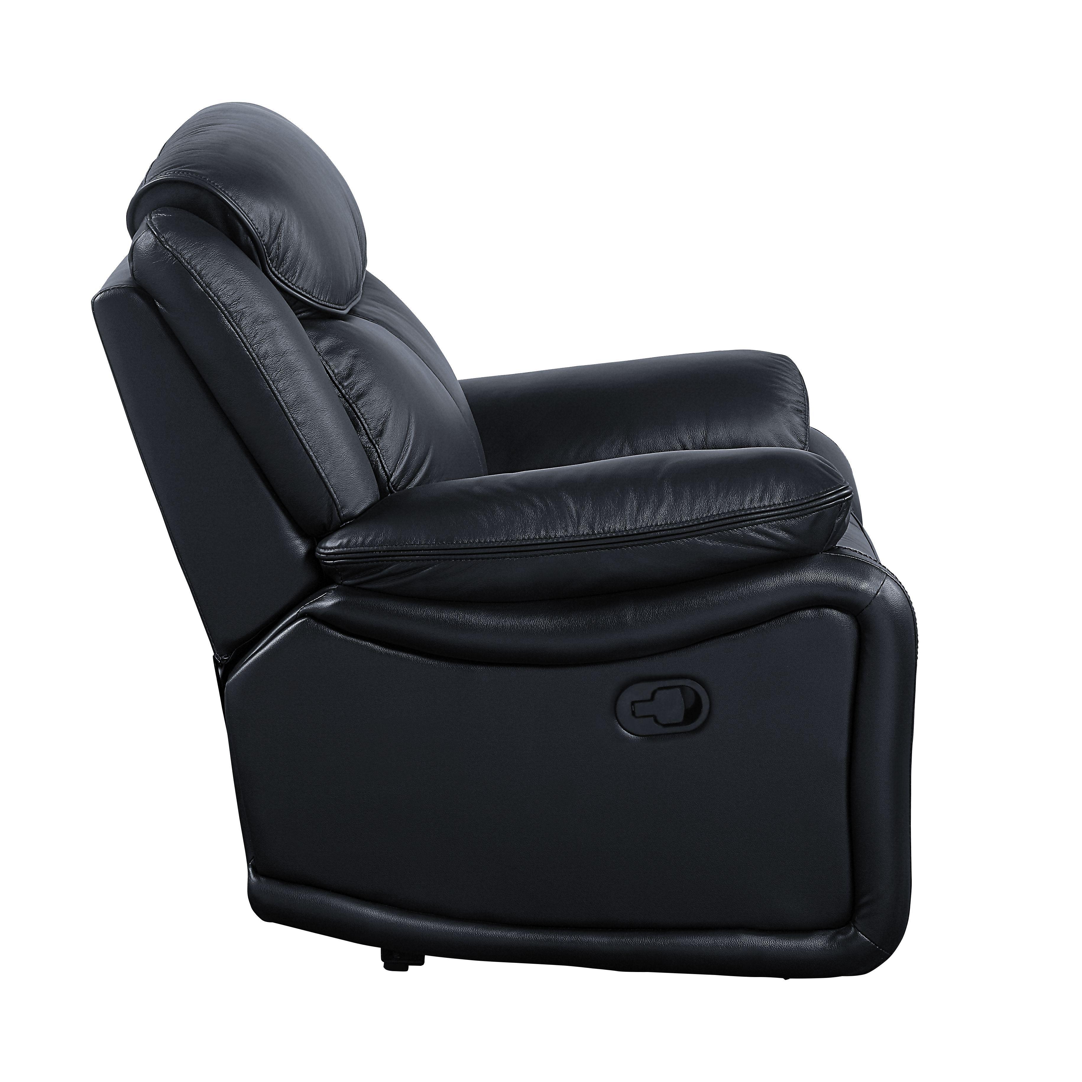

    
 Shop  Contemporary Black Leather Sofa + Loveseat by Acme Ralorel LV00060-2pcs
