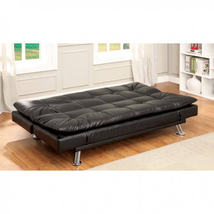 

                    
Buy Contemporary Black Leatherette Futon Sofa and Chaise Furniture of America Hauser
