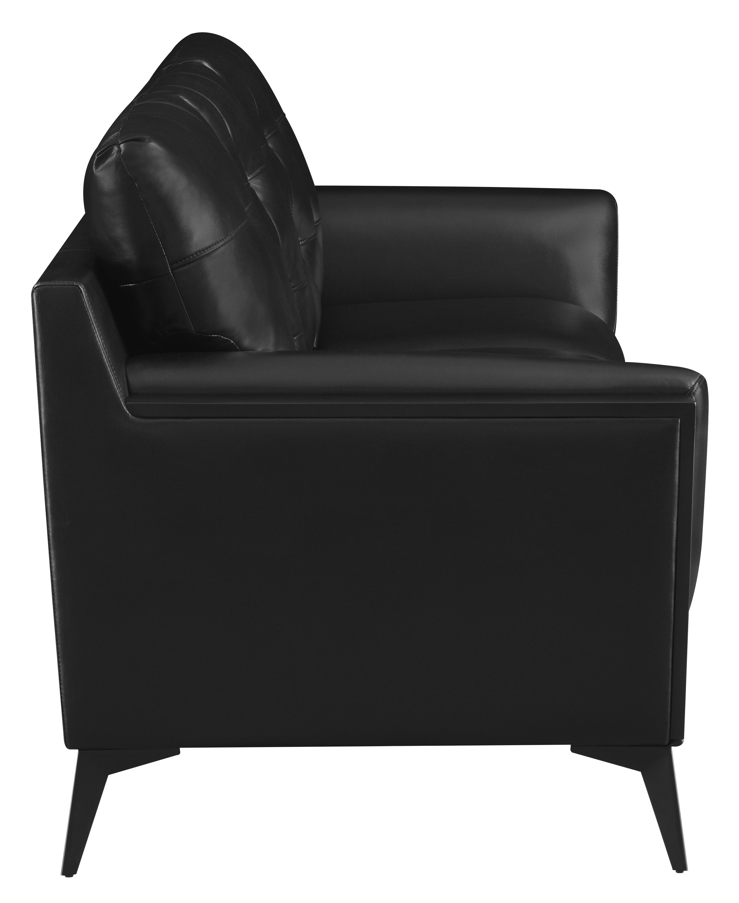 

                    
Coaster 511131-S2 Moira Living Room Set Black Leatherette Purchase 

