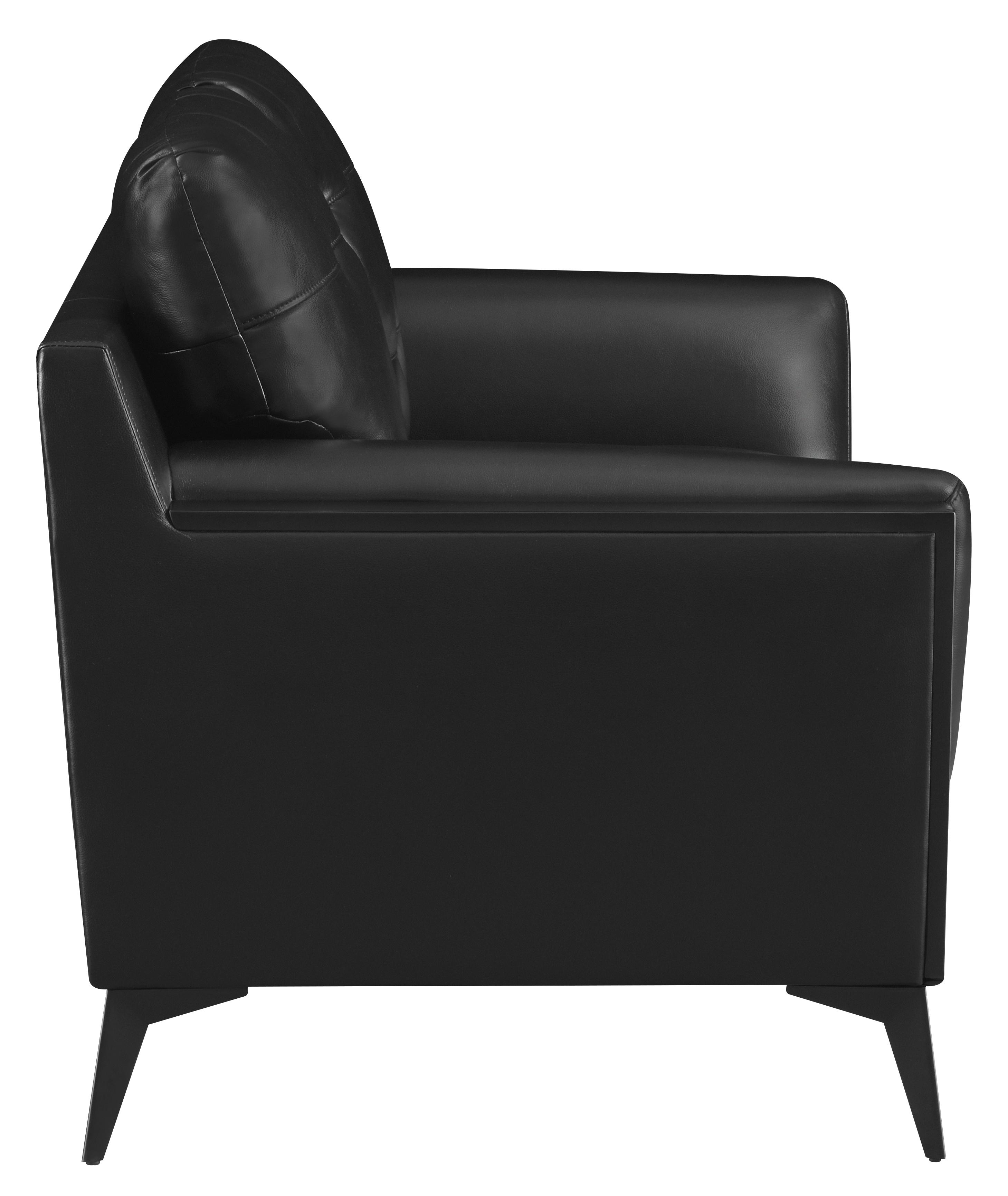 

    
511131-S2 Contemporary Black Leatherette Living Room Set 2pcs Coaster 511131-S2 Moira
