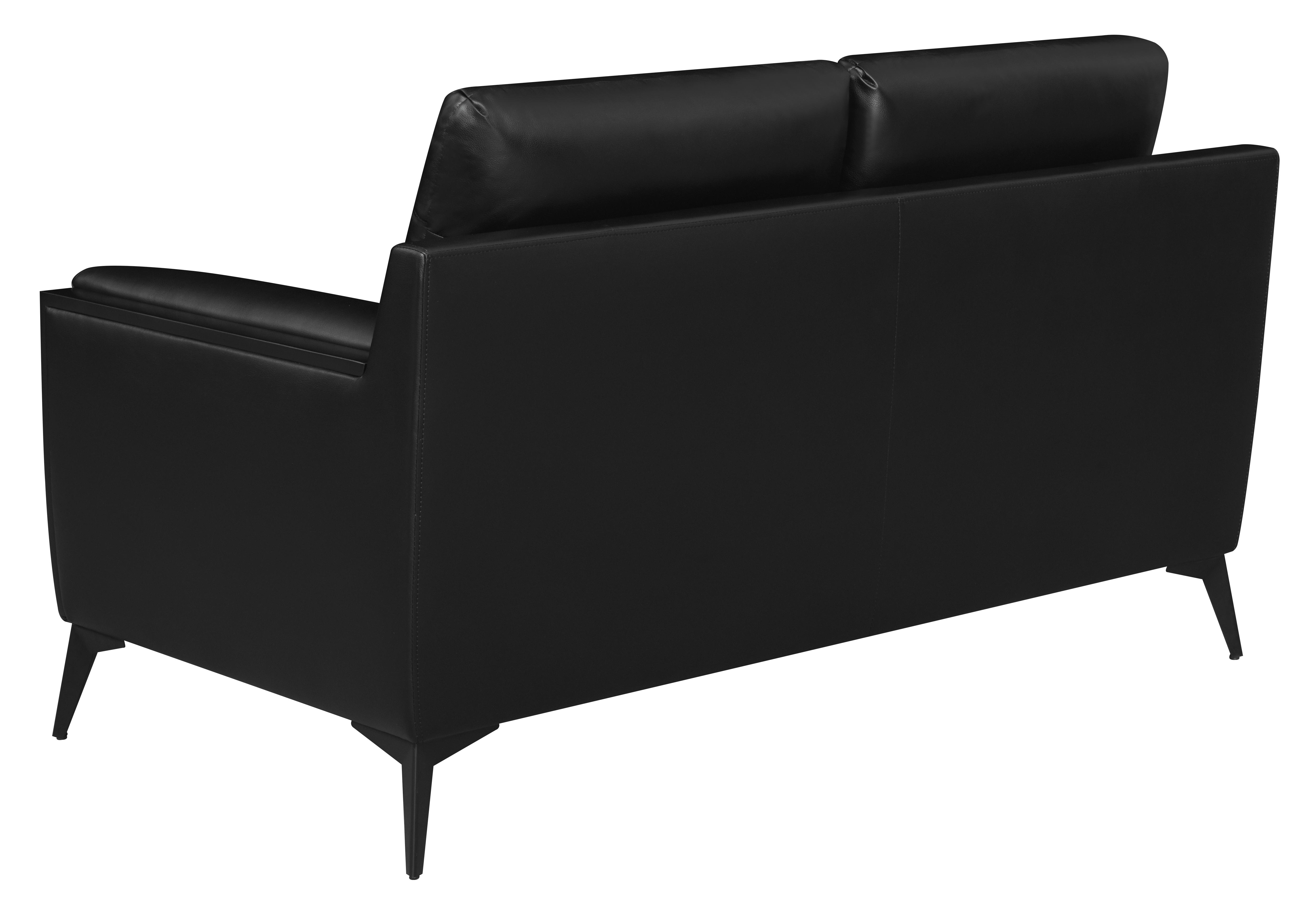 

                    
Buy Contemporary Black Leatherette Living Room Set 2pcs Coaster 511131-S2 Moira
