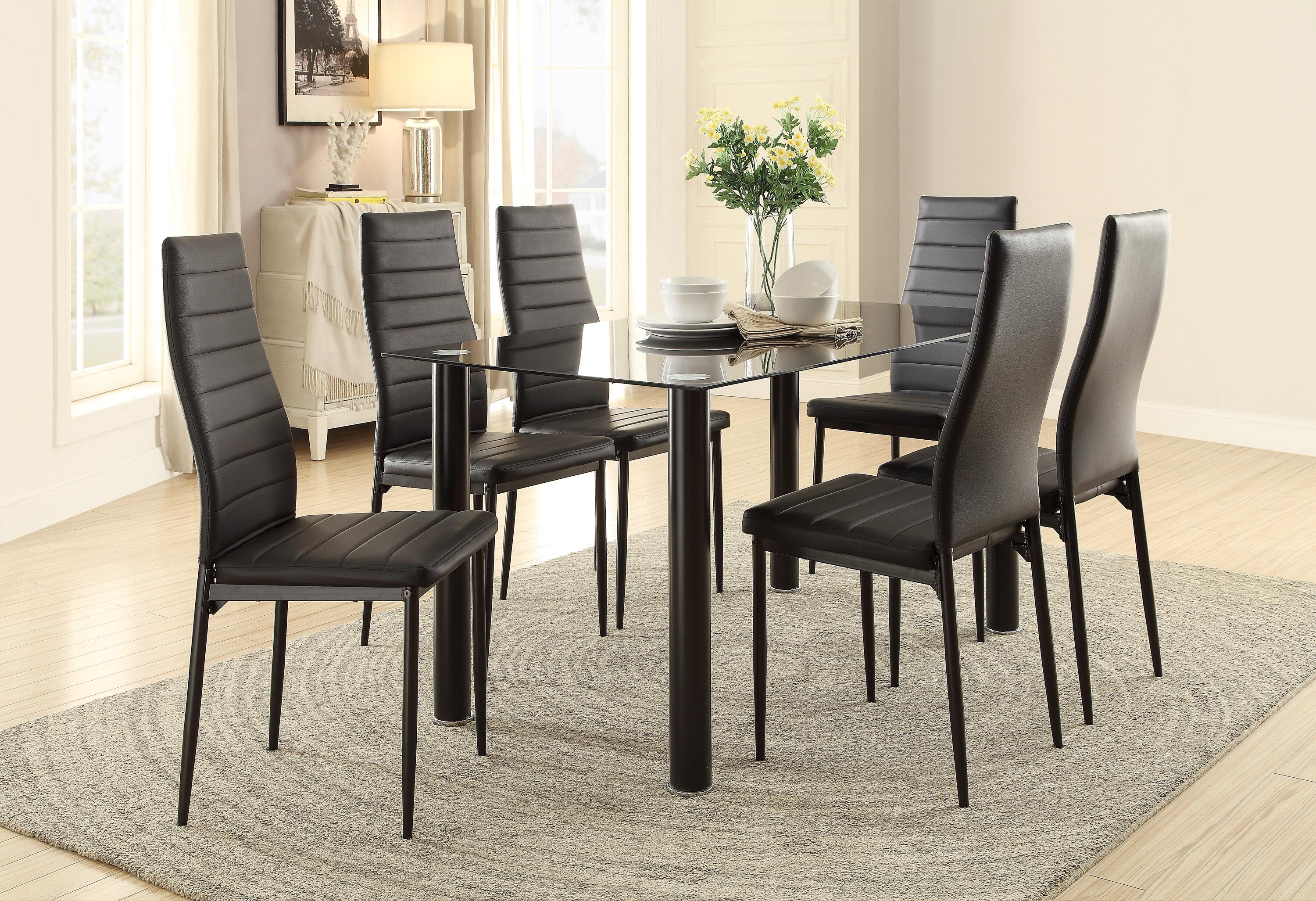 

                    
Homelegance 5538BKS Florian Side Chair Set Black Faux Leather Purchase 
