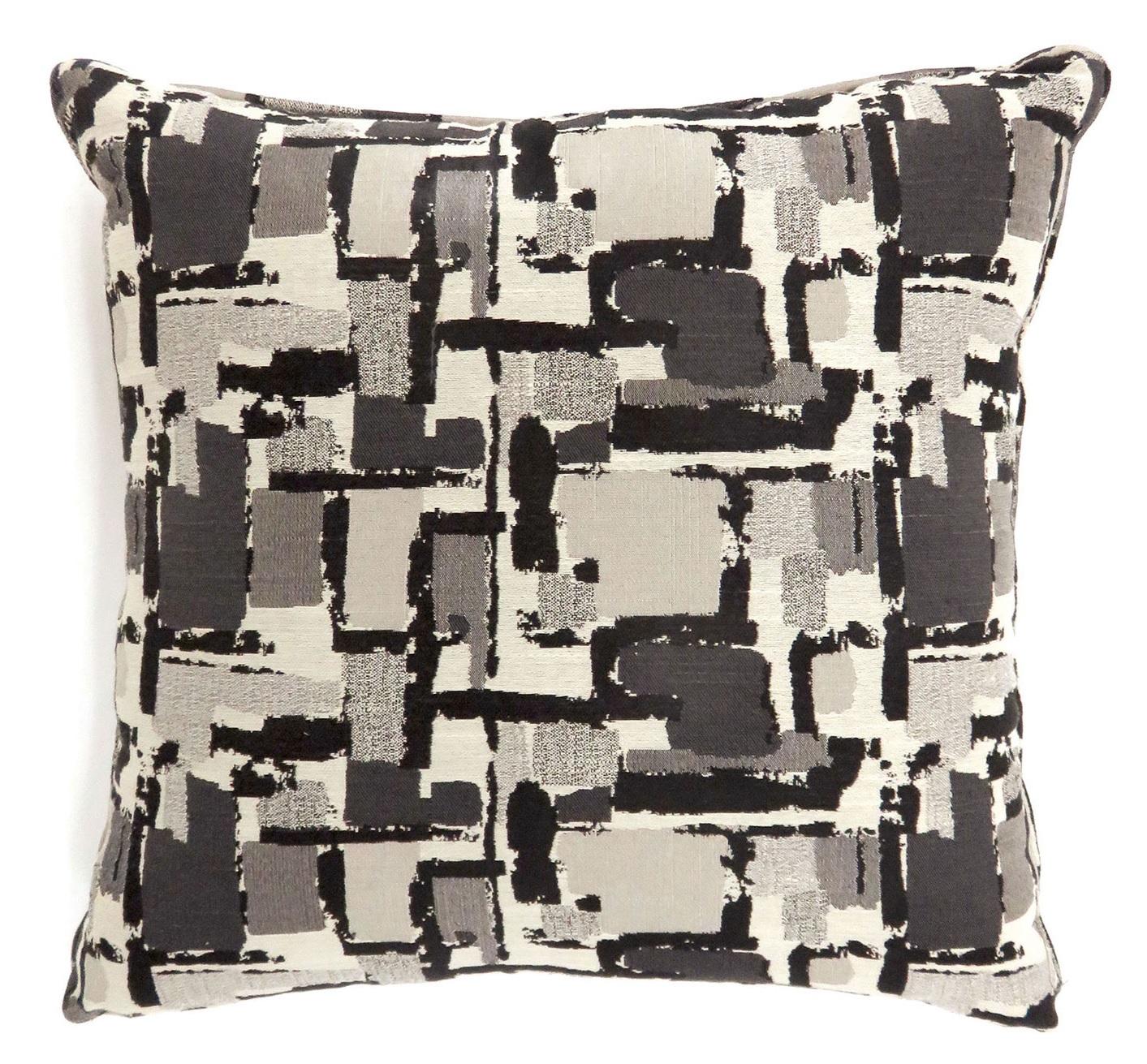 

    
Contemporary Black Polyester Throw Pillows Set 2pcs Furniture of America PL6003BK-L Concrit
