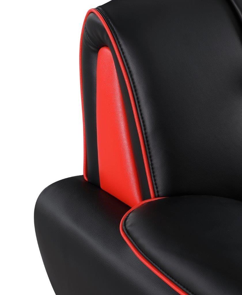 

    
Contemporary Black Premium Leather Match Sofa Set 2Pcs Global United 405

