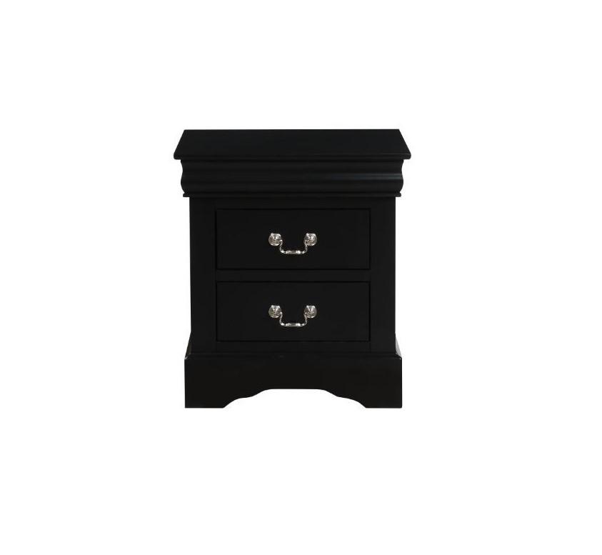 

    
Acme Furniture Louis Philippe III Bedroom Set Black 19500Q-3pcs
