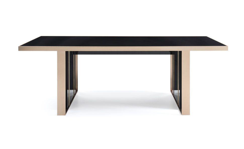 

    
Contemporary Black/Rosegold Stainless Steel Dining Table VIG Furniture Nova Domus VGVCT-A002

