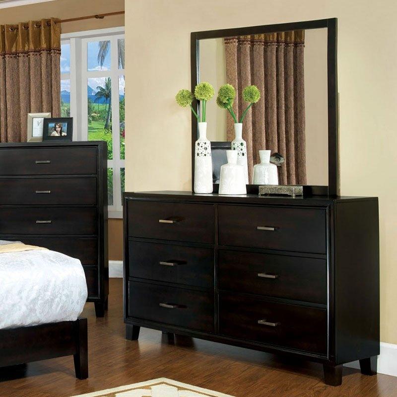 

    
CM7793BK-CK-5PC Furniture of America Bedroom Set
