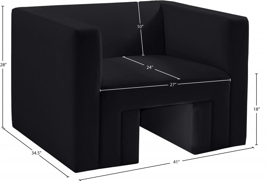 

        
Meridian Furniture Henson Chair 665Black-C Chair Black Velvet 53652651689879
