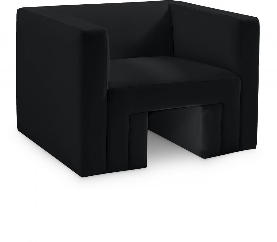 

    
Contemporary Black Solid Wood Chair Meridian Furniture Henson 665Black-C
