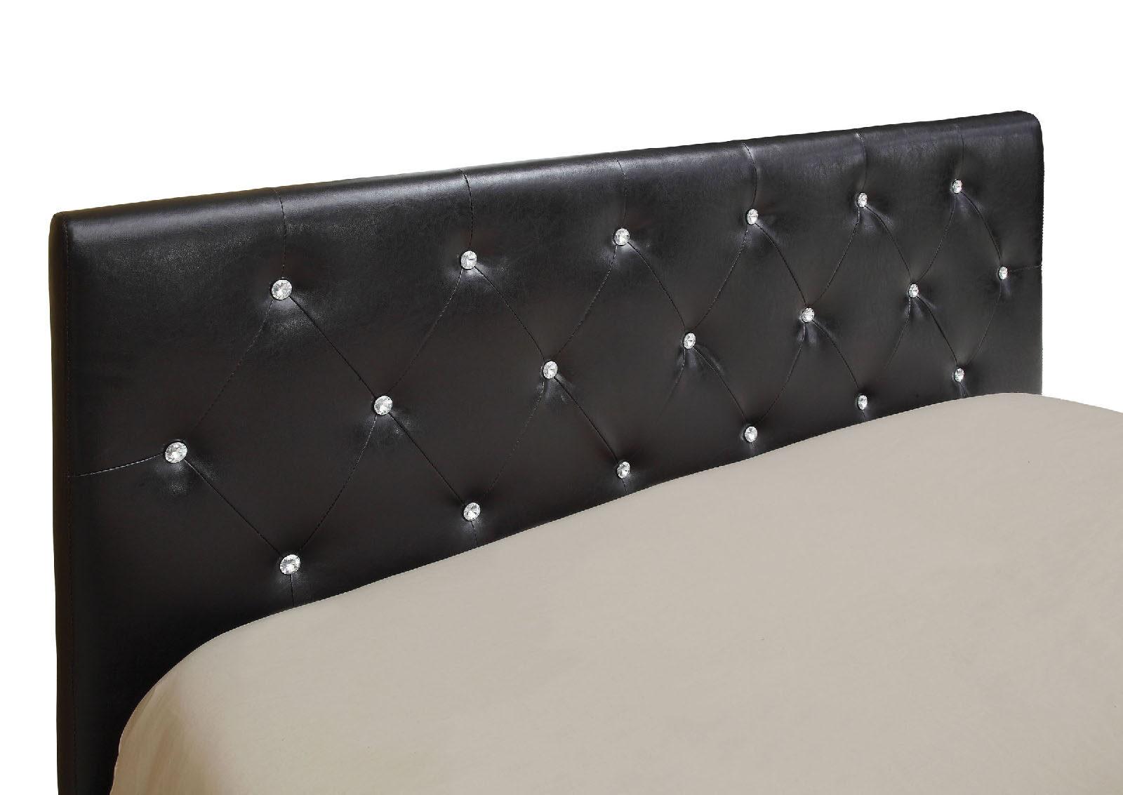 

    
Contemporary Black Solid Wood Full Bed Furniture of America CM7949BK-F Velen
