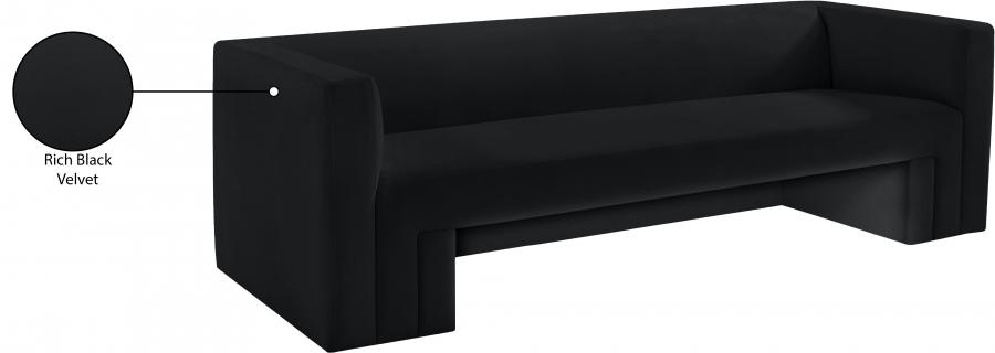 

    
 Photo  Contemporary Black Solid Wood Living Room Set 2PCS Meridian Furniture Henson 665Black-S-2PCS
