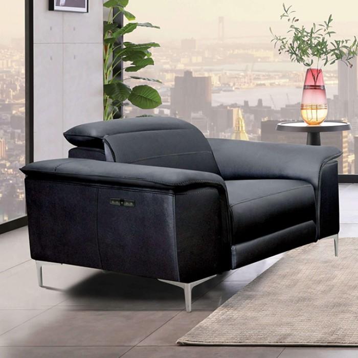 

    
Contemporary Black Solid Wood Power Reclining Chair Furniture of America Ascona CM9927BK-CH-PM-C
