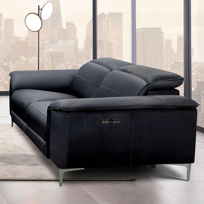 

    
Contemporary Black Solid Wood Power Reclining Loveseat Furniture of America Ascona CM9927BK-LV-PM-L
