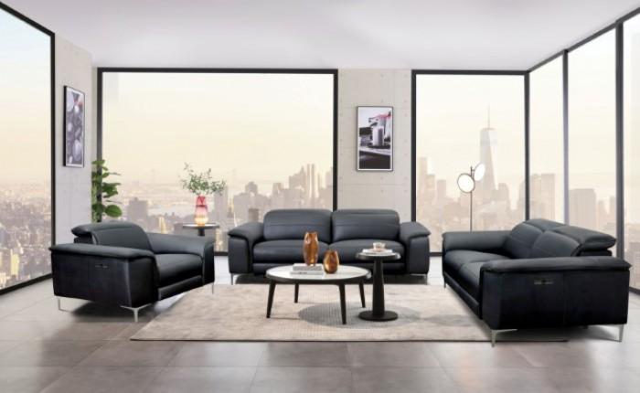 

    
Contemporary Black Solid Wood Power Reclining Sofa Furniture of America Ascona CM9927BK-SF-PM-S
