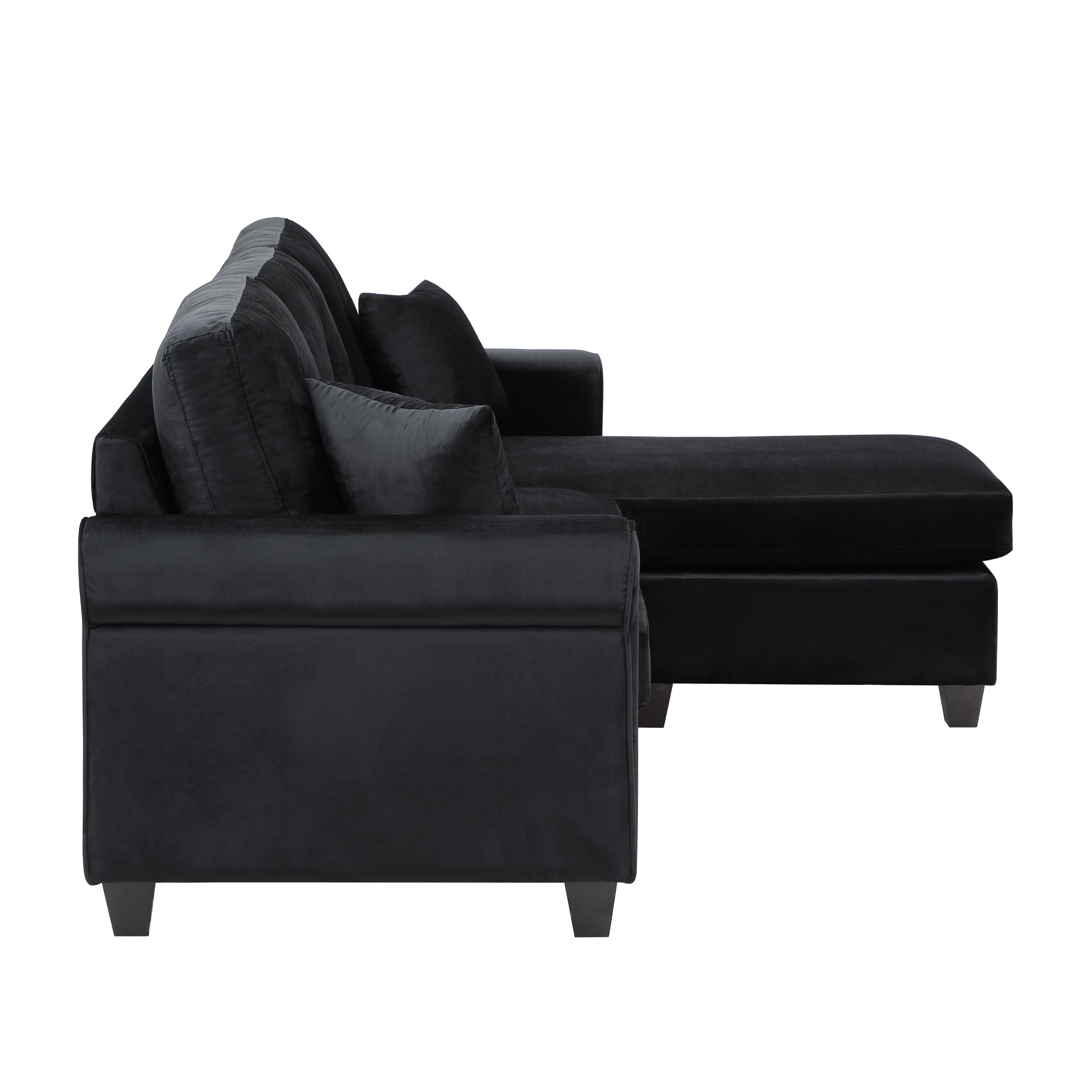 

    
9411BK-3SC Contemporary Black Solid Wood Reversible Sofa Chaise Homelegance 9411BK-3SC Monty
