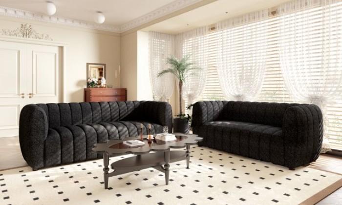 

        
Furniture of America Aversa Sofa FM61002BK-SF-S Sofa Black Boucle 26546548798798
