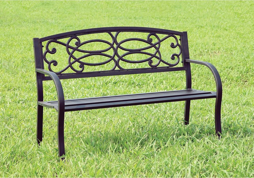 

    
Contemporary Black Steel Patio Bench Furniture of America CM-OB1808 Potter
