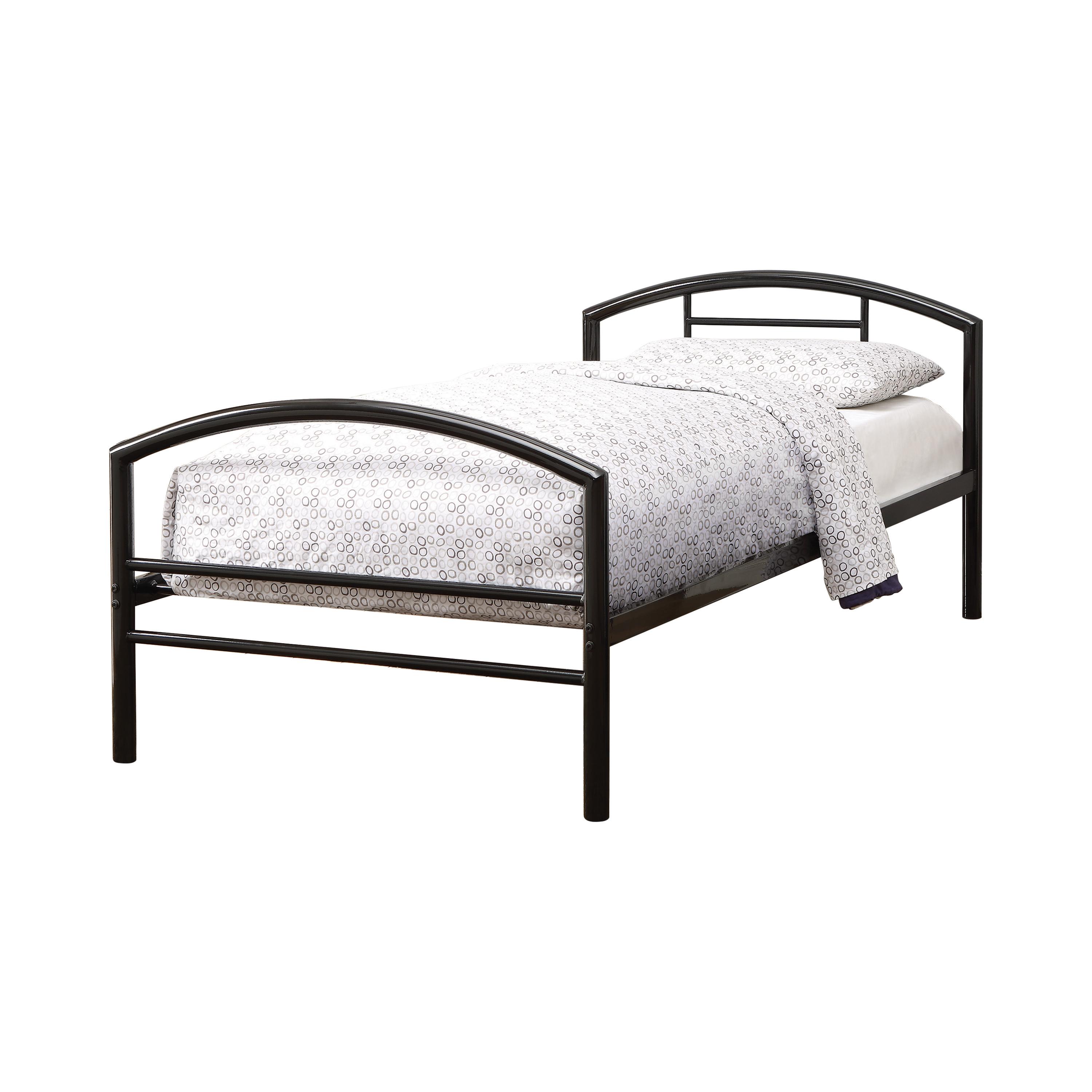Contemporary Bed 400157T Baines 400157T in Black 