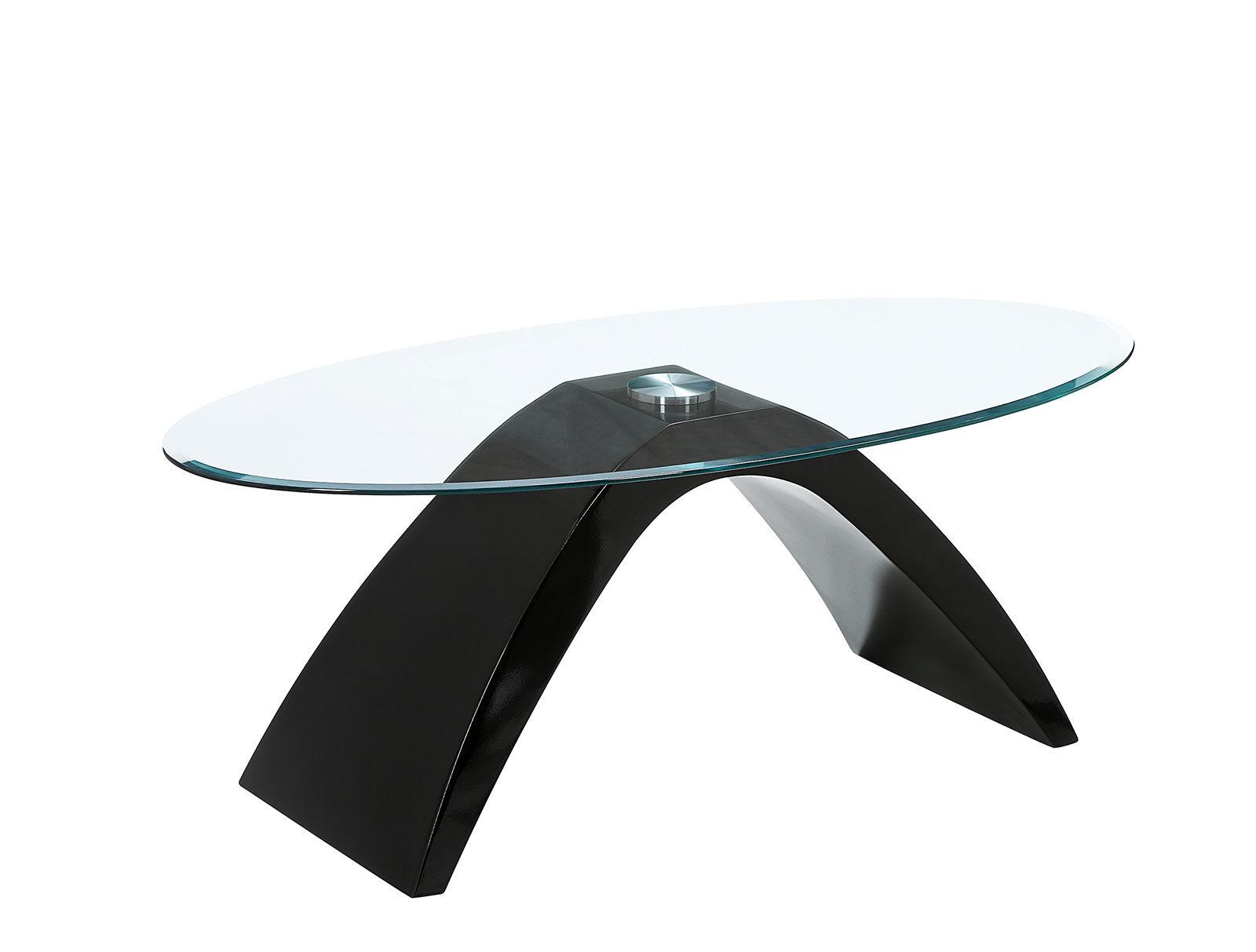 

    
Contemporary Black Tempered Glass Top Coffee Table Furniture of America FOA4042BK-C Nahara
