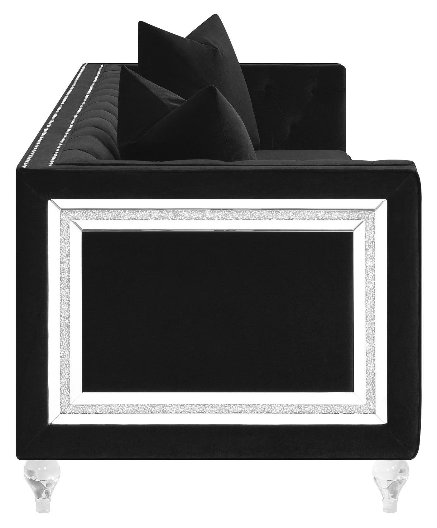 

                    
Coaster 509361-S2 Delilah Living Room Set Black Velvet Purchase 
