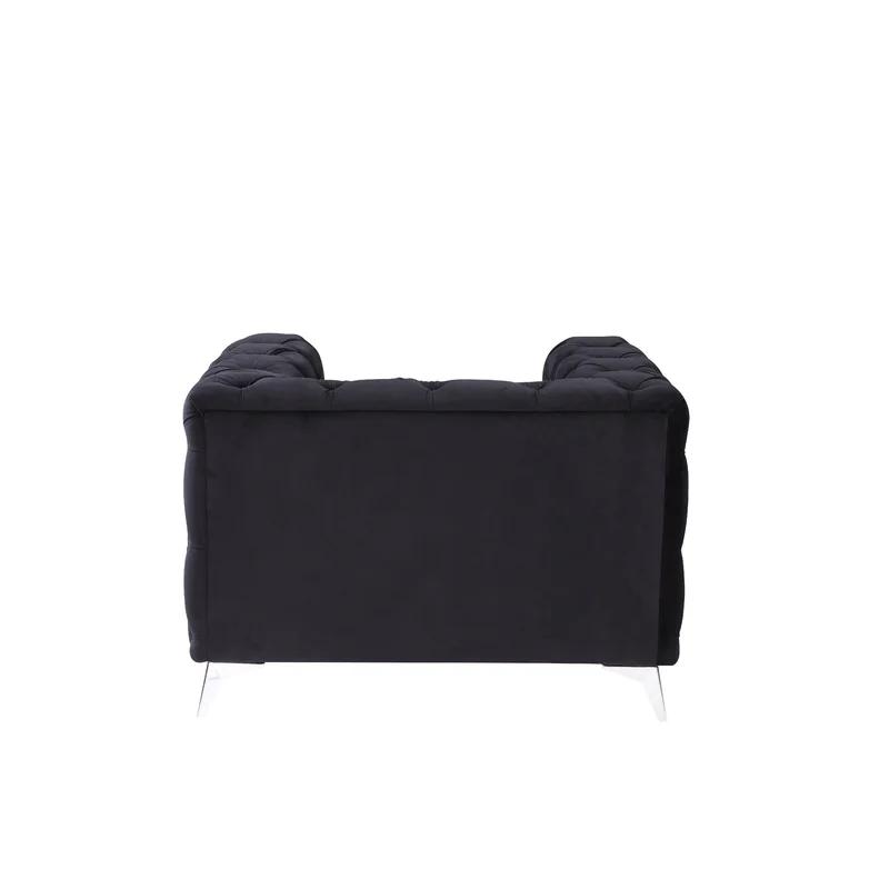 

    
 Shop  Contemporary Black Velvet Sofa + Loveseat + Chair by Acme Phifina 55920-3pcs

