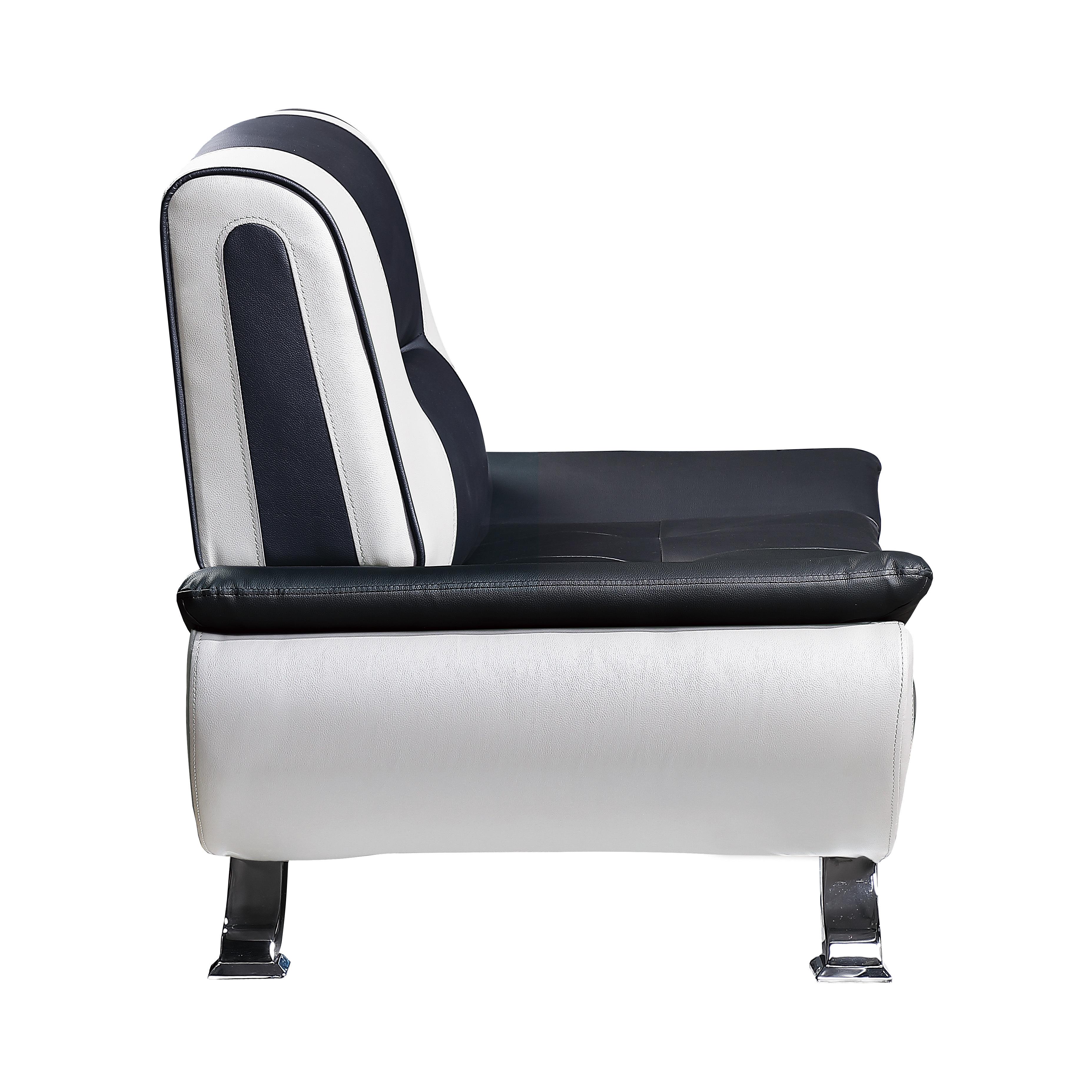 

    
Homelegance 8219-1 Veloce Arm Chair White/Black 8219-1
