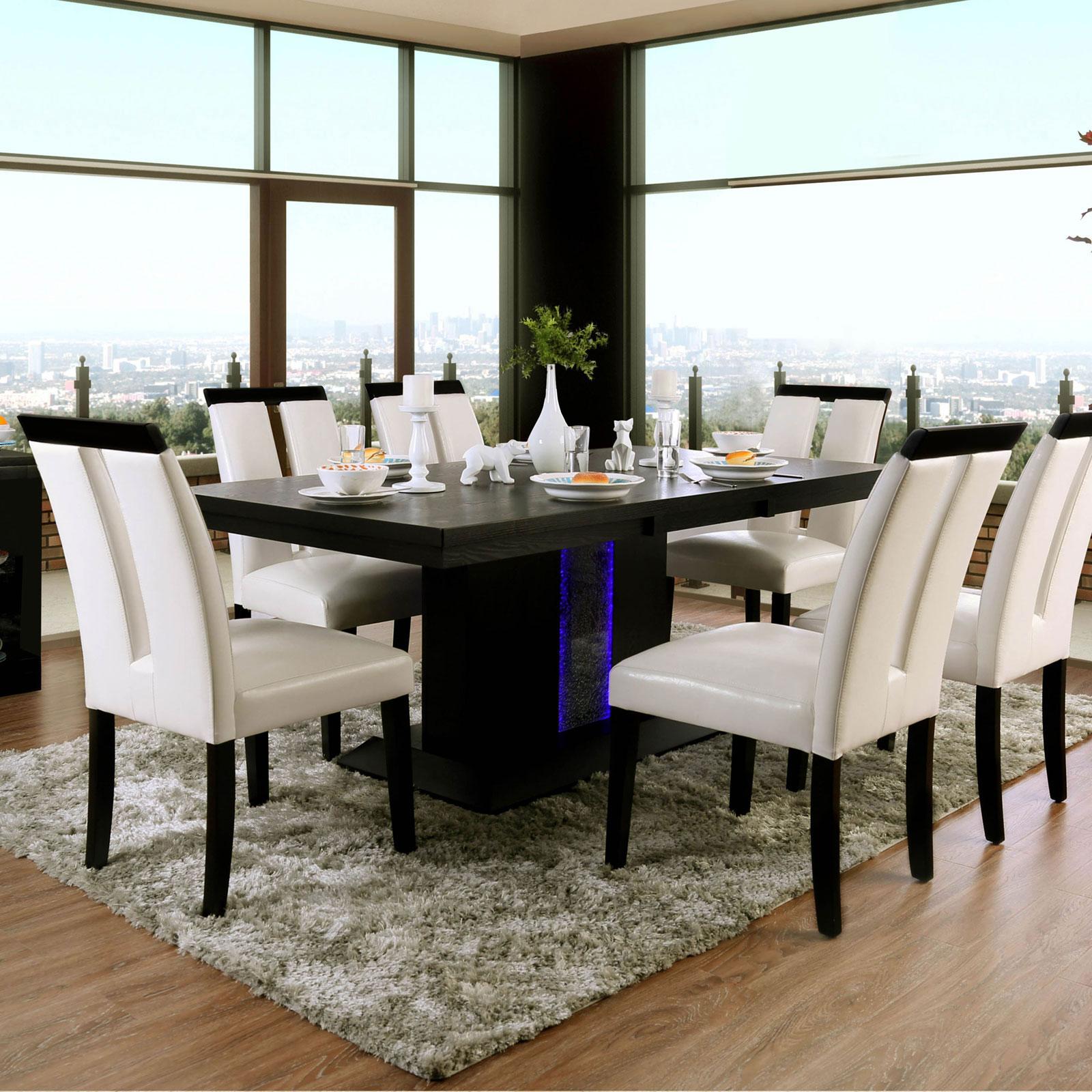 

    
Contemporary Black & White Leatherette Side Chairs Set 2pcs Furniture of America CM3559SC-2PK Luminar
