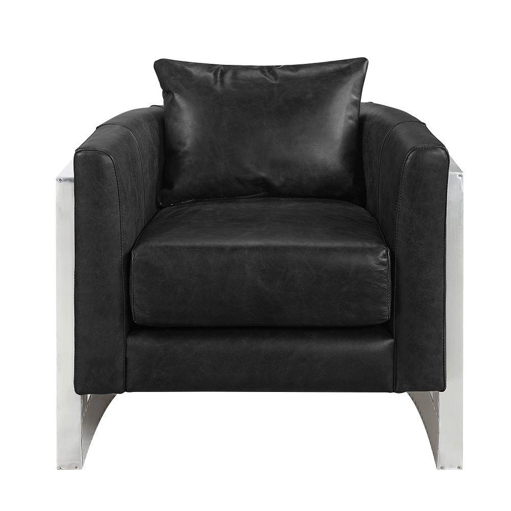 

    
Contemporary Black Wood Accent Chair Acme Betla AC01986-C
