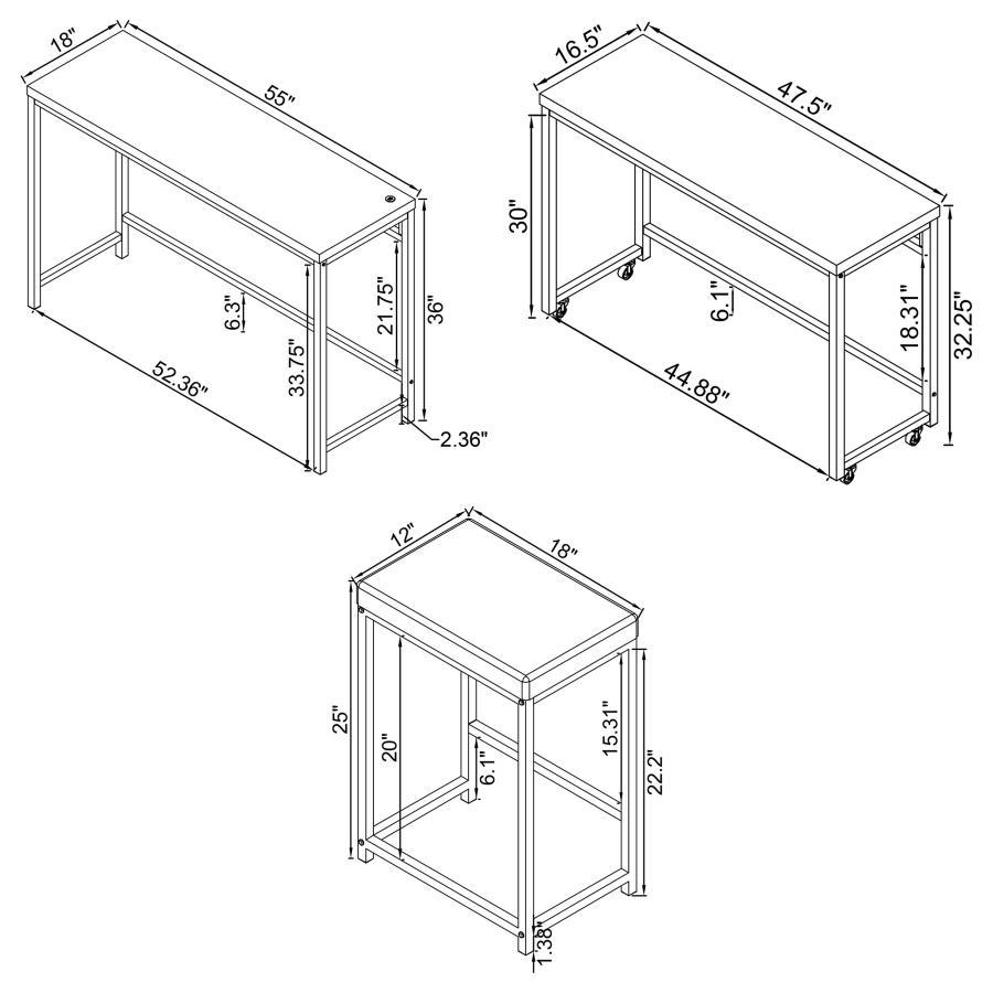 

    
182724-T-4PCS Coaster Counter Height Table Set
