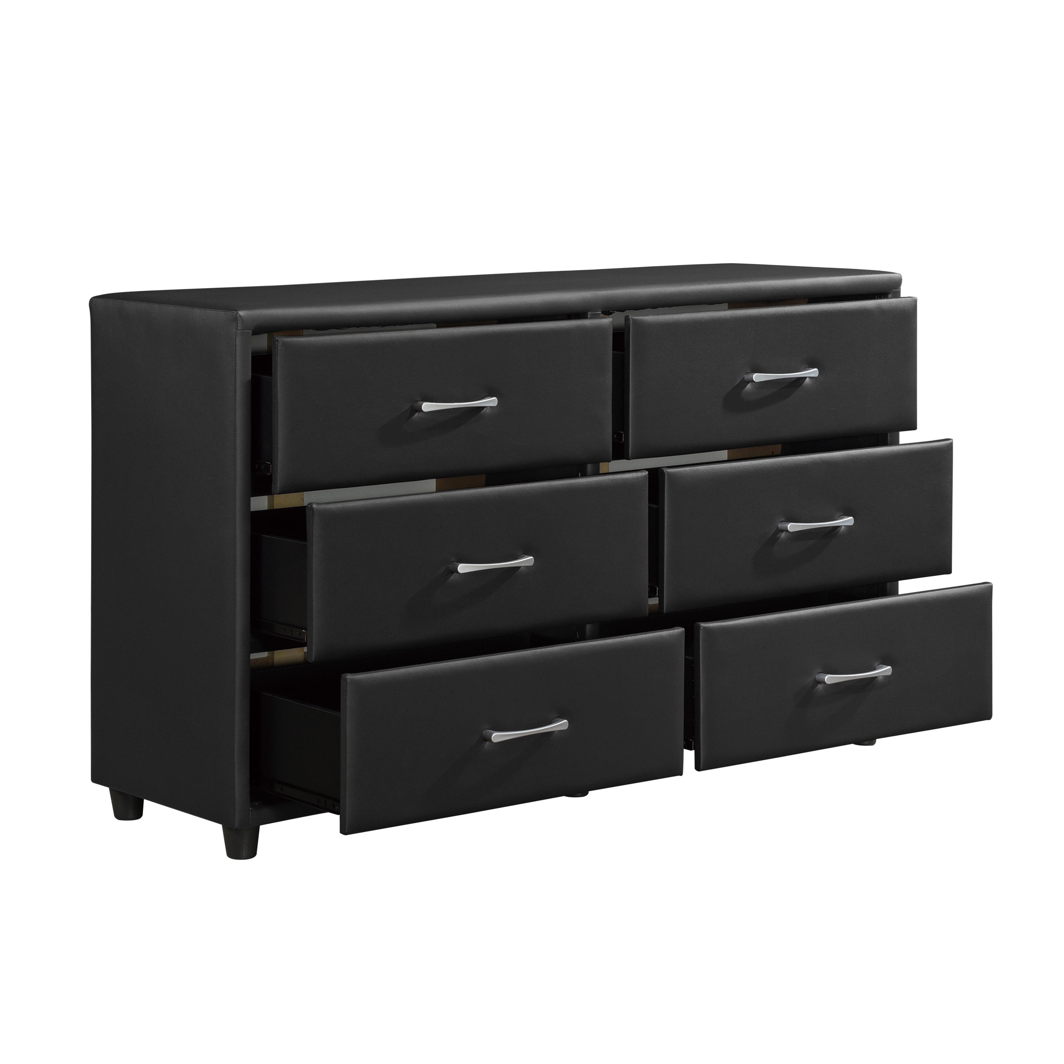 

    
Contemporary Black Wood Dresser Homelegance 2220-5 Lorenzi
