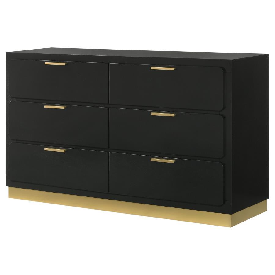 

    
224783-D-2PCS Contemporary Black Wood Dresser With Mirror 2PCS Coaster Caraway 224783
