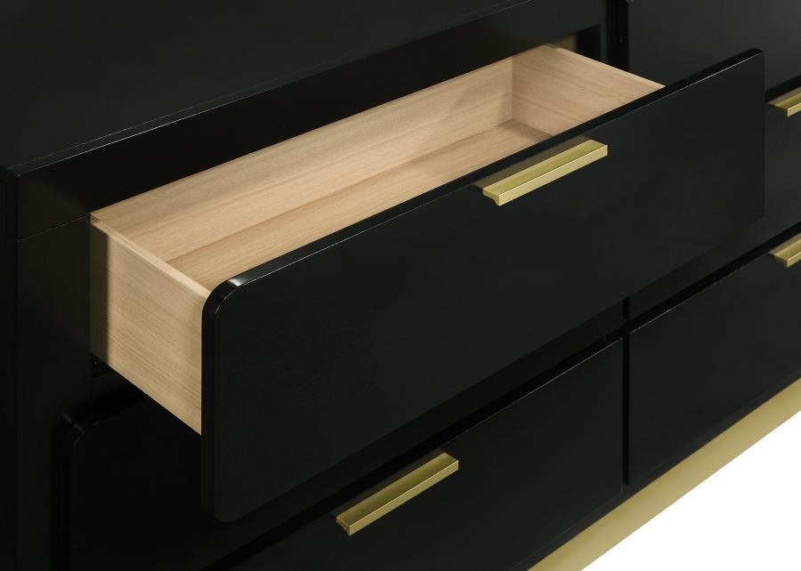 

    
 Shop  Contemporary Black Wood Dresser With Mirror 2PCS Coaster Caraway 224783
