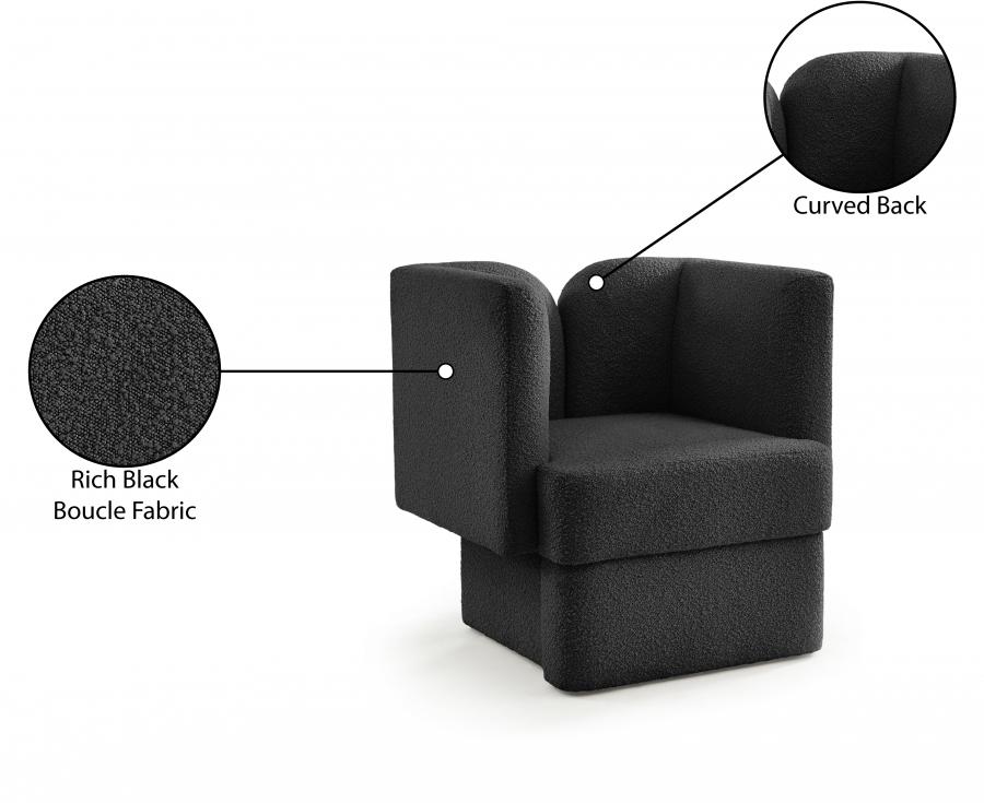 

    
616Black-C Contemporary Black Wood Fabric Chair Meridian Furniture Marcel 616Black-C
