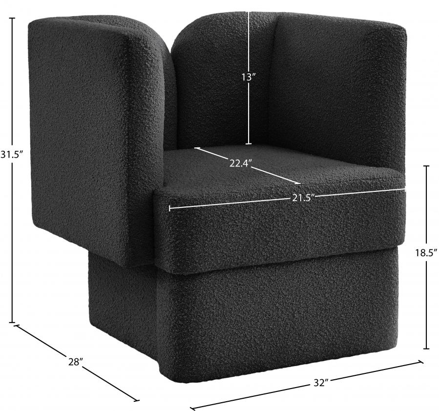 

                    
Buy Contemporary Black Wood Fabric Chair Meridian Furniture Marcel 616Black-C
