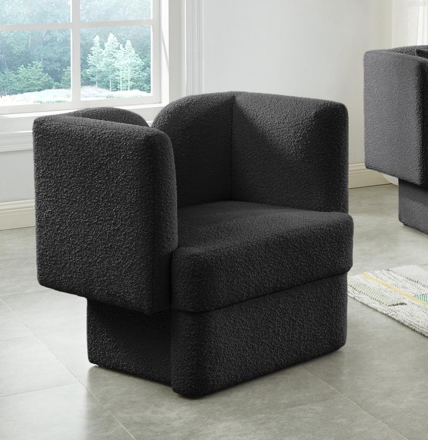 

    
Contemporary Black Wood Fabric Chair Meridian Furniture Marcel 616Black-C
